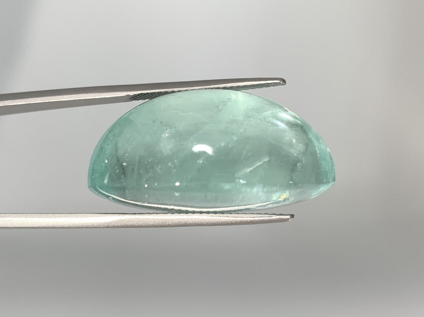 アクアマリンキャッツアイ 77.294ct 宝石ソーティング付き縦30.0㎜×横23.3㎜×高さ15.1㎜ ルース( 裸石 ) 1060Y