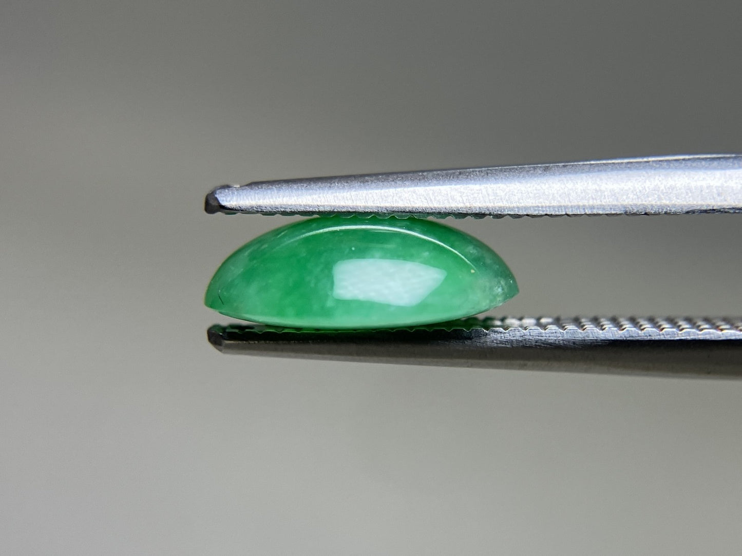 ひすい(ヒスイ 翡翠) 天然 2.478ct 宝石ソーティング付き 10.0㎜×8.0㎜×3.4㎜ ルース( 裸石 ) 6586YY