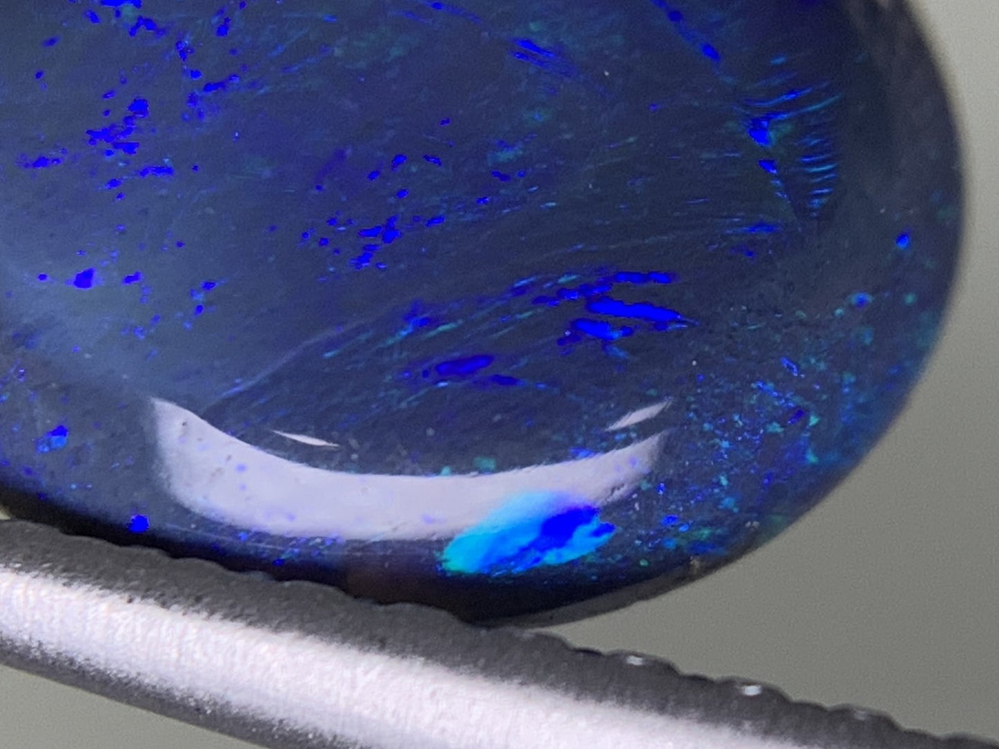 ブラックオパール 1.212ct 宝石ソーティング付き 9.0㎜×7.5㎜×3.0㎜ ルース( 裸石 ) 3446Y