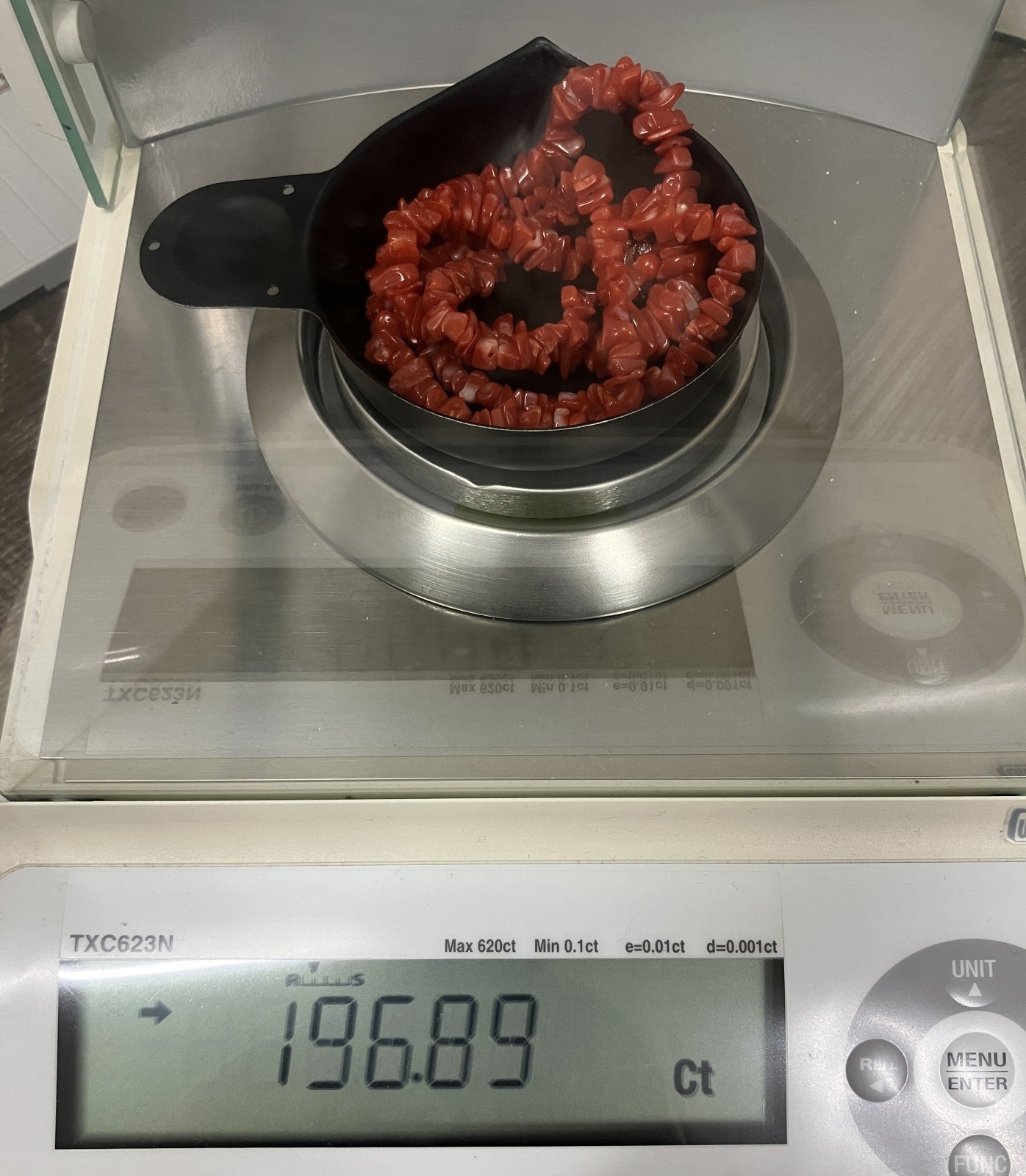 宝石鑑別書付き 天然珊瑚 ネックレス 169.89ct 全長約62cm 2081YY