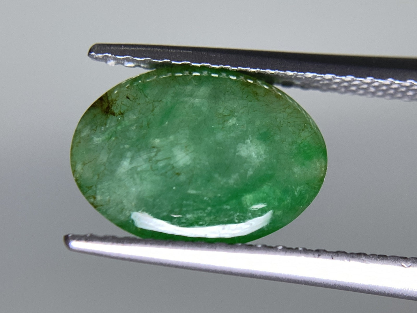 ひすい(ヒスイ 翡翠) 天然 3.086ct 宝石ソーティング付き 11.3㎜×8.3㎜×4.0㎜ ラッピング無料 ルース( 裸石 ) 4836Y