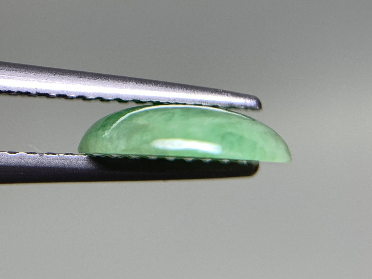 ひすい(ヒスイ 翡翠) 天然 1.770ct 宝石ソーティング付き 10.0㎜×7.9㎜×2.4㎜ ラッピング無料 ルース( 裸石 ) 4964Y