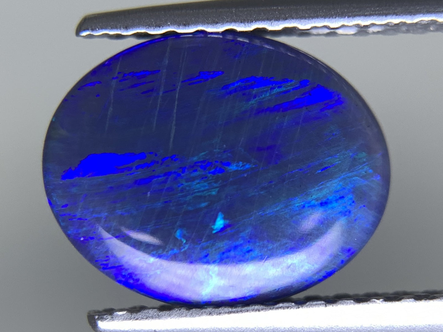 ブラックオパール 天然 1.491ct 中央宝石ソーティング付き 10.1㎜×8.1㎜×3.2㎜ ルース( 裸石 ) 5716Y