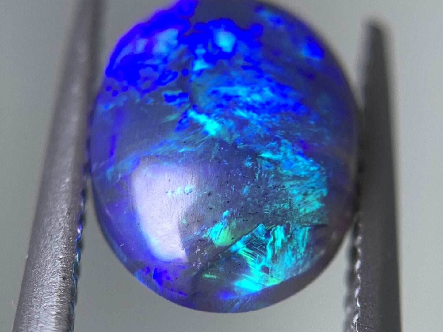 ブラックオパール 天然 1.766ct 宝石ソーティング付き 10.1㎜×7.1㎜×4.1㎜ ラッピング無料 ルース( 裸石 ) 5004Y