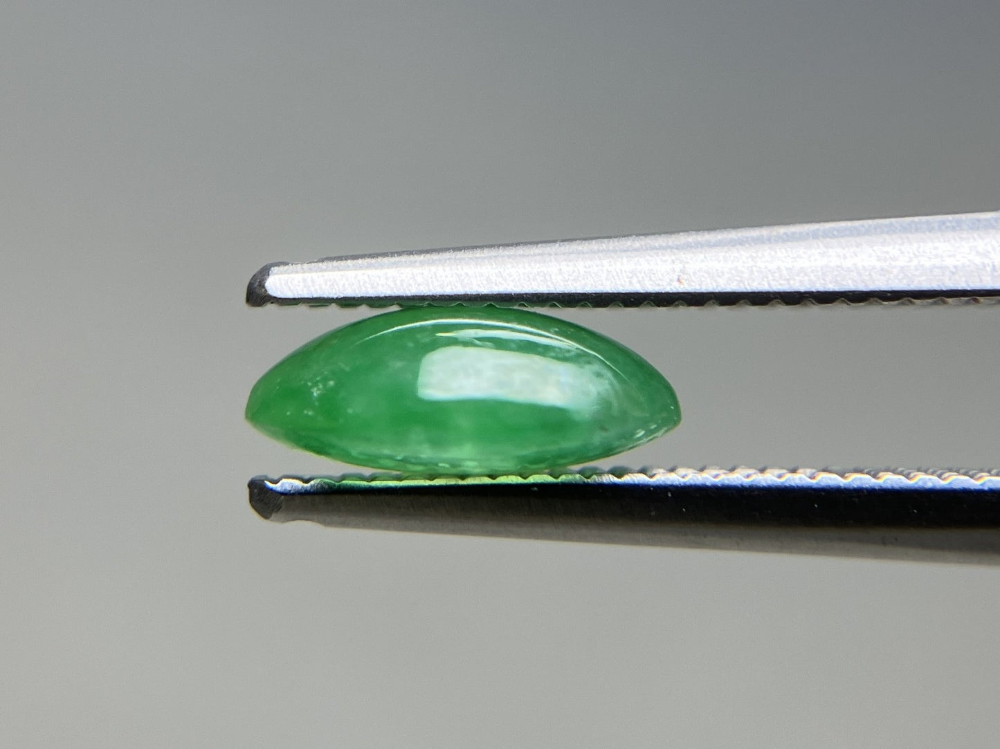 ひすい(ヒスイ 翡翠) 天然 1.502ct 宝石ソーティング付き 8.5㎜×6.3㎜×3.1㎜ ルース( 裸石 ) 7174YY
