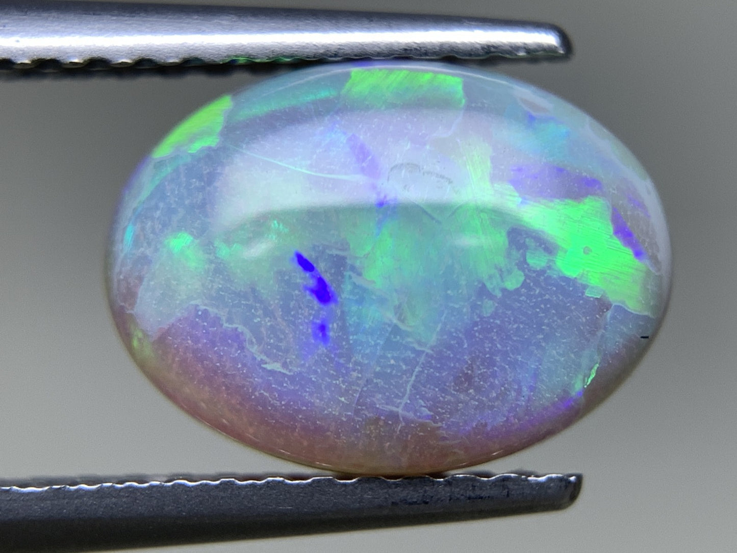 ブラックオパール 天然 1.758ct 宝石ソーティング付き カン有り 10.6㎜×7.7㎜×3.4㎜ ルース( 裸石 ) 6874Y