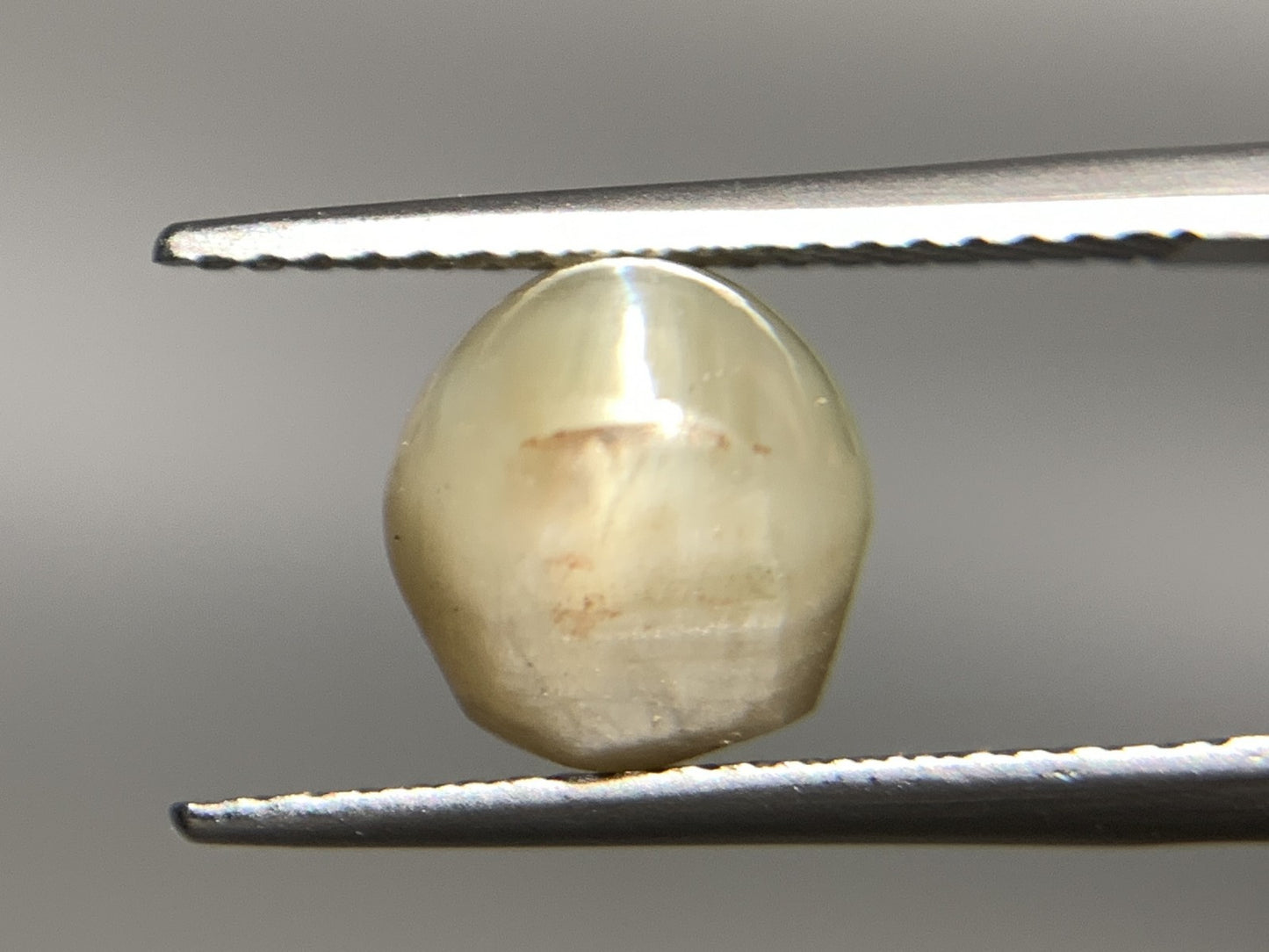 クリソベリルキャッツアイ 天然 6.015ct 中央宝石ソーティング付き 9.4㎜×8.0㎜×8.5㎜ ルース( 裸石 ) 5751Y