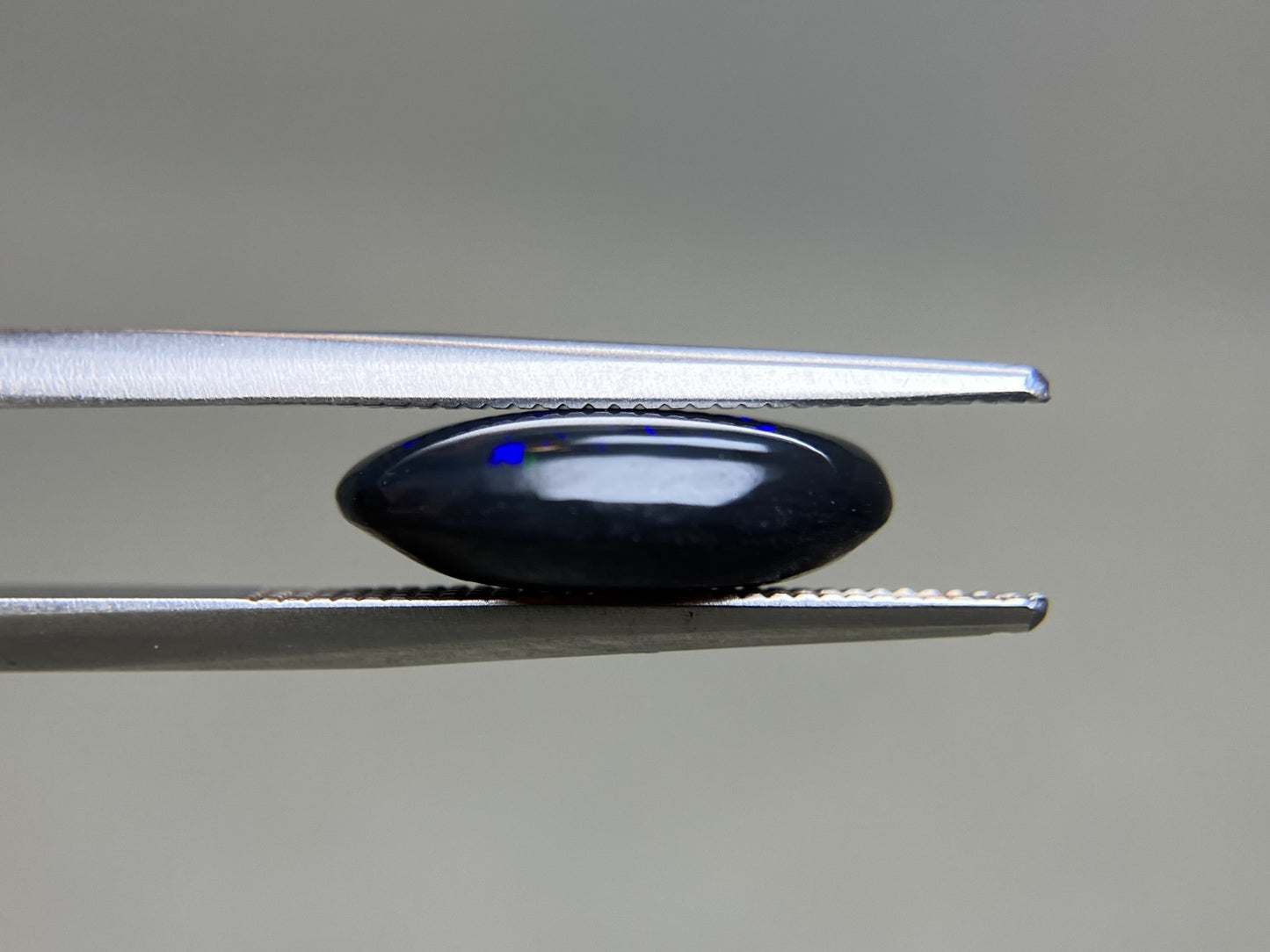 ブラックオパール 天然 3.937ct 中央宝石ソーティング付き 13.6㎜×11.1㎜×4.3㎜ ルース( 裸石 ) 7549YY