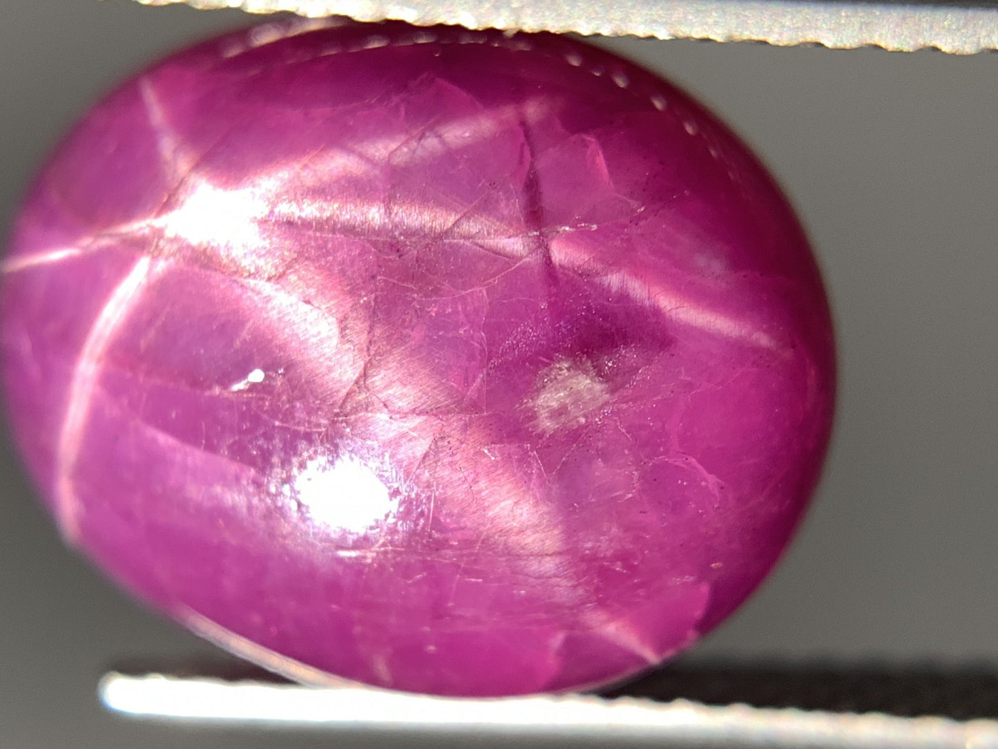 スタールビー 天然 11.373ct 宝石ソーティング付き 14.3㎜×11.2㎜×5.8㎜ ルース( 裸石 ) 5258Y