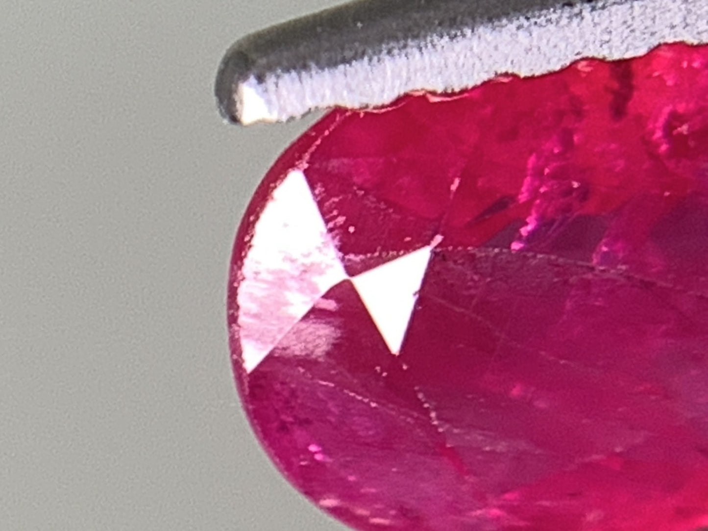 ルビー 天然 1.116ct 中央宝石ソーティング付き 7.00㎜×5.76㎜×2.92㎜ 天然 ルース( 裸石 ) 5119Y
