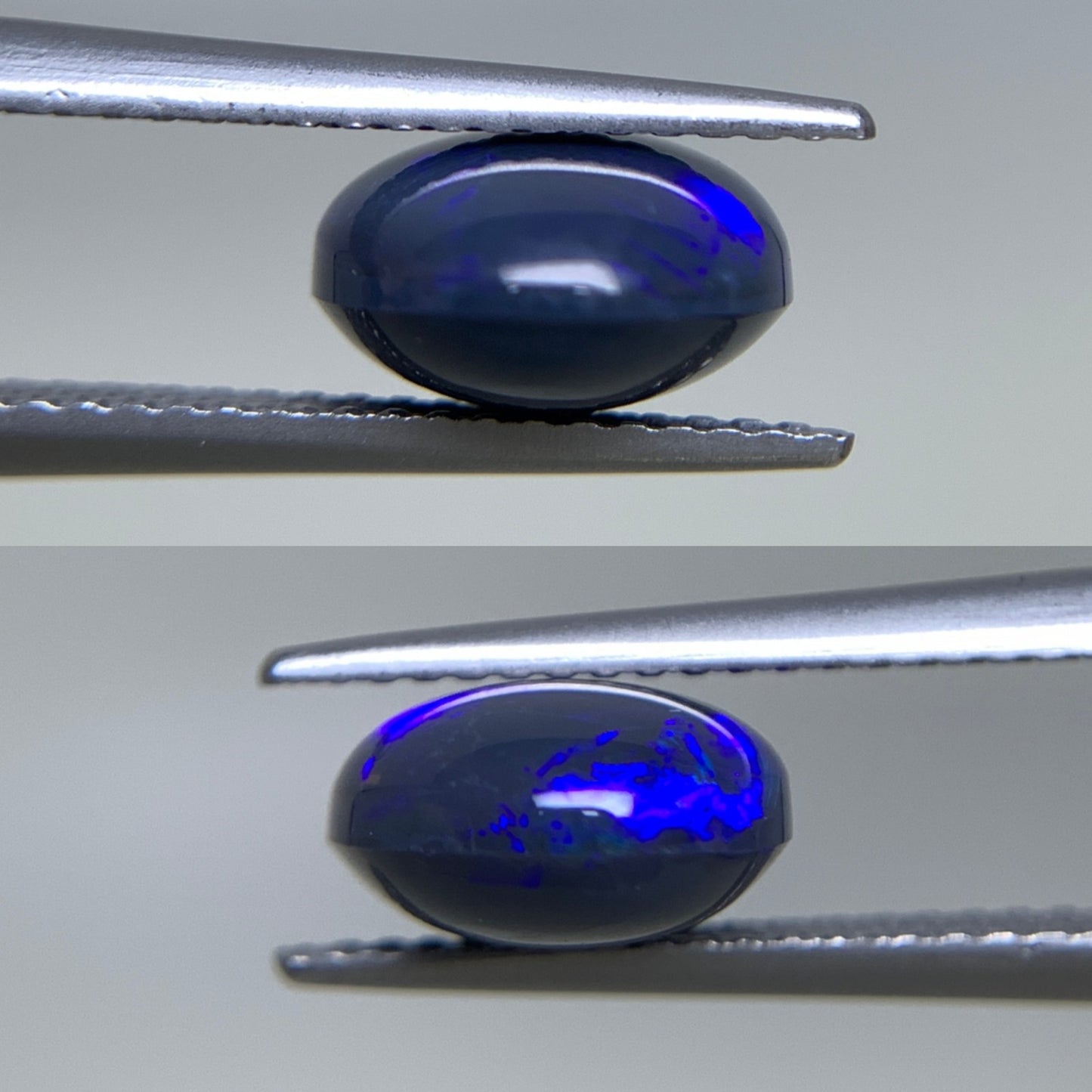 ブラックオパール 天然 2.671ct 中央宝石ソーティング付き 10.5㎜×8.8㎜×5.1㎜ ルース( 裸石 ) 6918Y