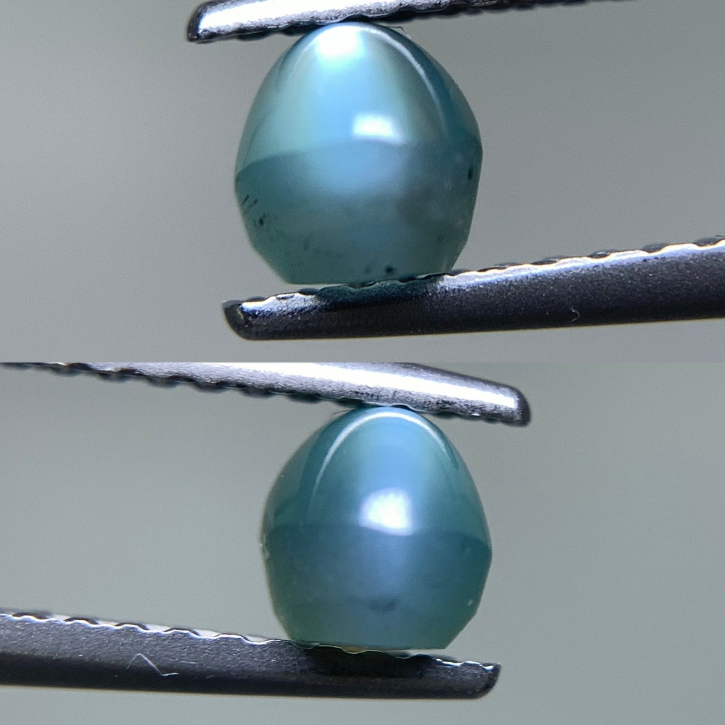 アレキサンドライトキャッツアイ 1.13ct GIA宝石鑑別書付き Bluish Green changing to Purple-Gray India 6.31㎜×4.10㎜×4.35㎜ ルース( 裸石 ) 1538Y