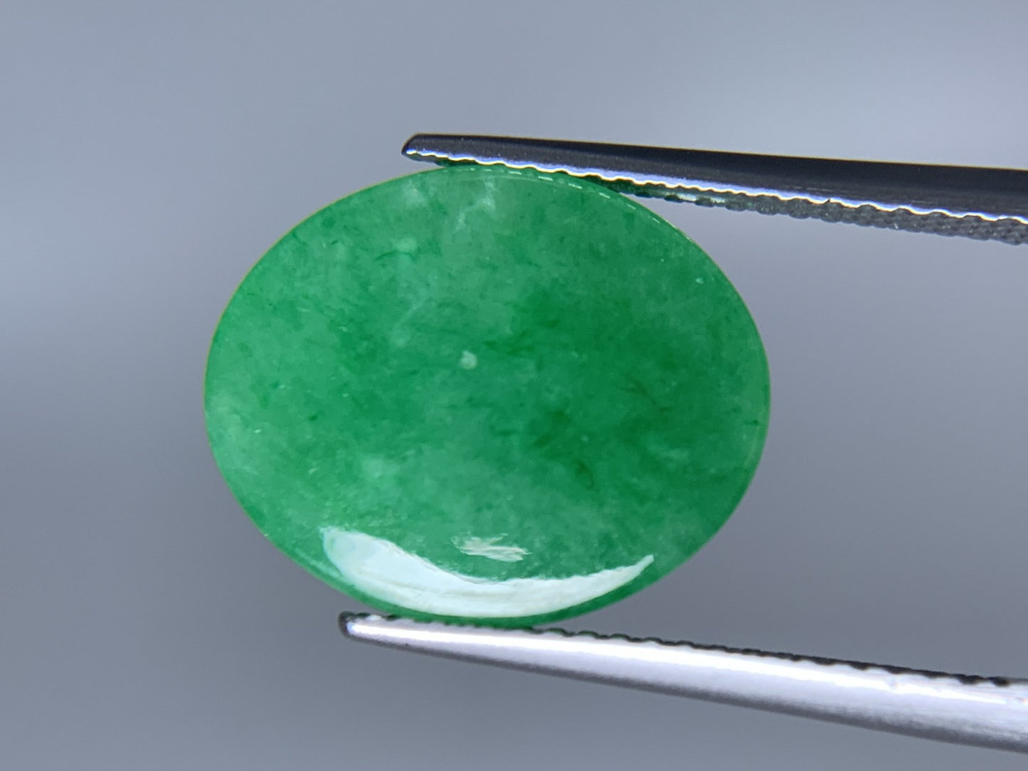 ヒスイ 翡翠 天然 10.501ct 宝石ソーティング付き 15.0㎜×12.2㎜×6.8㎜ ルース( 裸石 ) 6007Y