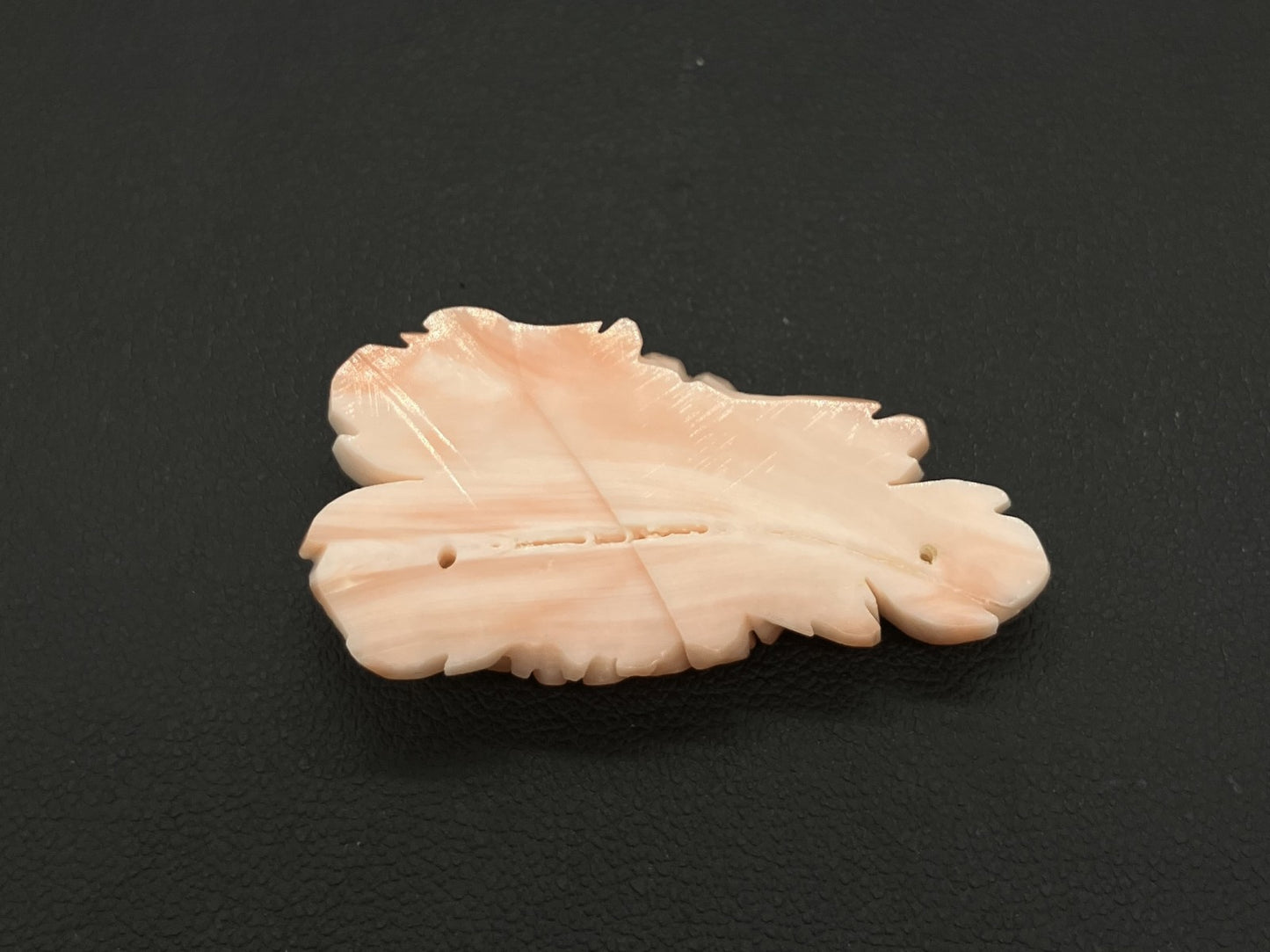 珊瑚 さんご 天然 32.38ct 宝石ソーティング付き 22.4㎜×40.7㎜×6.6㎜ ルース( 裸石 ) 8695S