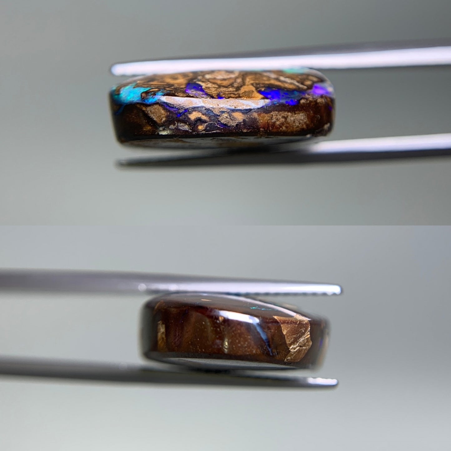 アイアンオパール 天然 27.708ct 宝石ソーティング付き 27.5㎜×17.1㎜×6.8㎜ ルース( 裸石 ) 6256Y