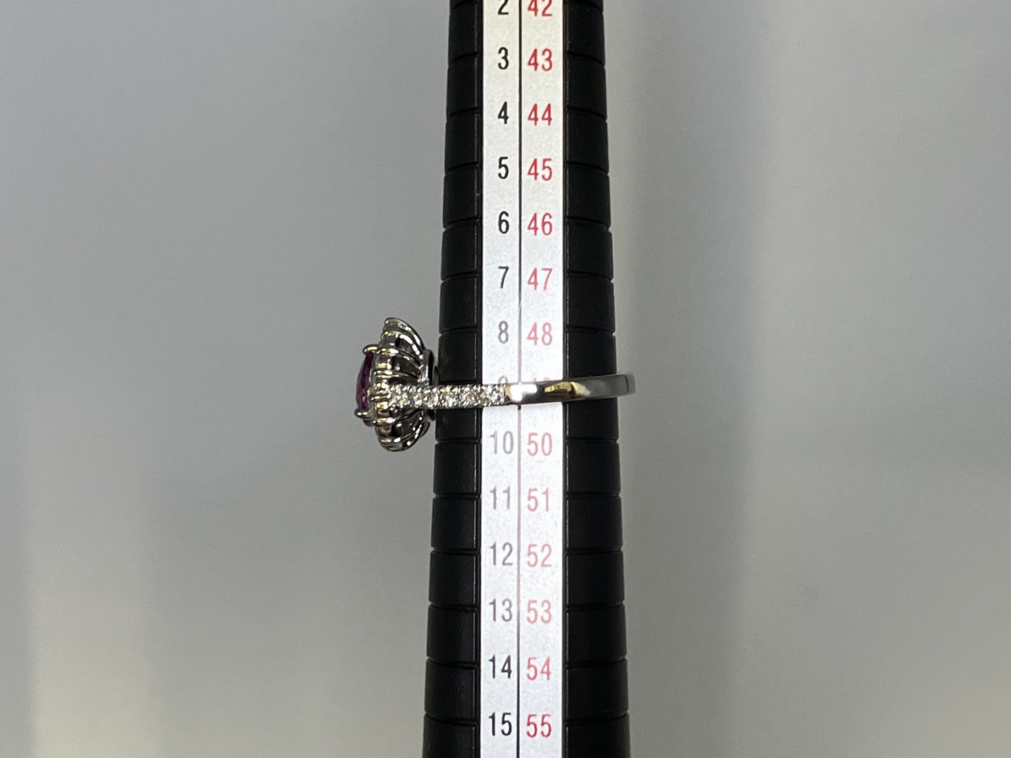 サファイア 1.07ct 非加熱 No heat GIA鑑別書 D0.70ct PT900 5.2g 指輪 (JP9号) サイズ直し無料 8450S