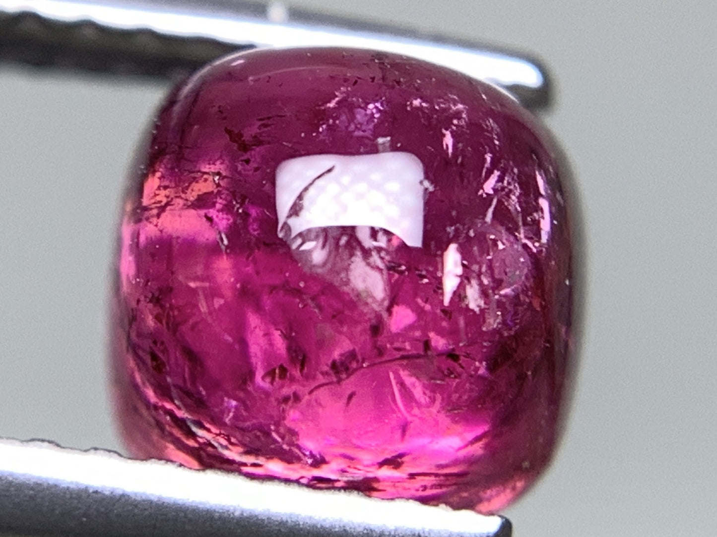 ピンクトルマリン 天然 2.375ct 宝石ソーティング付き 6.9㎜×6.9㎜×5.1㎜ ルース( 裸石 ) 7500Y
