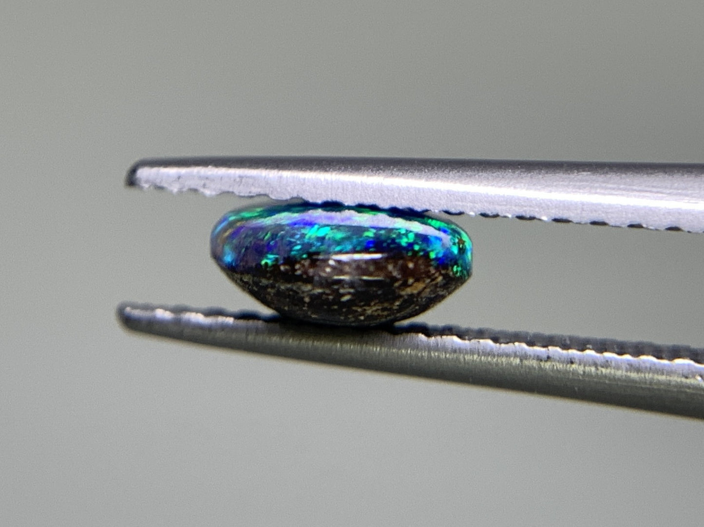 ボルダーオパール 1.134ct 宝石ソーティング付き 8.1㎜×6.4㎜×2.8㎜ ルース( 裸石 ) 2325Y