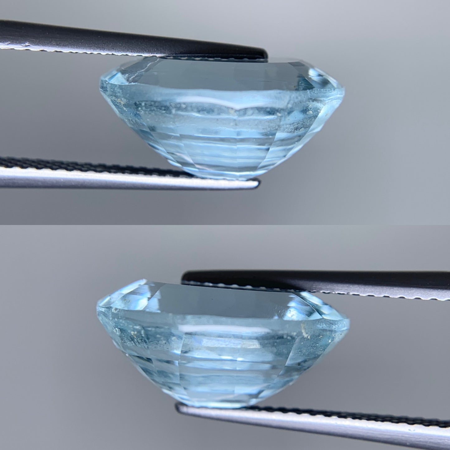 アクアマリン 天然 8.567ct 宝石ソーティング付き 15.1㎜×12.1㎜×7.6㎜ ルース( 裸石 ) 7597Y