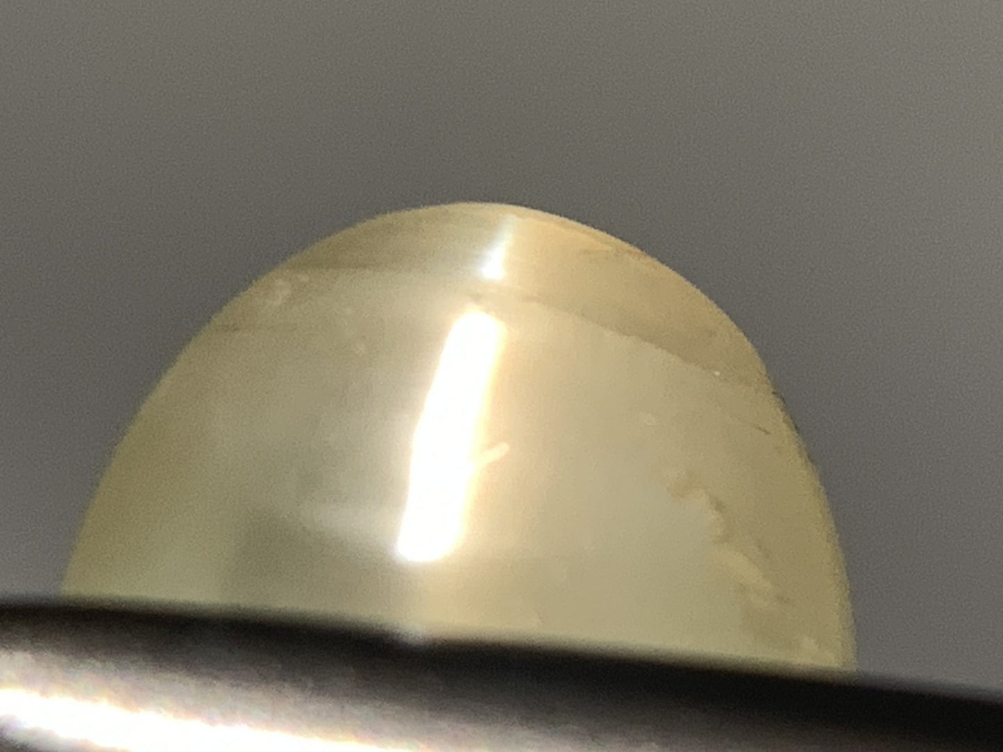 クリソベリルキャッツアイ 天然 1.472ct 宝石ソーティング付き 7.0㎜×5.4㎜×3.8㎜ ルース( 裸石 ) 5847Y