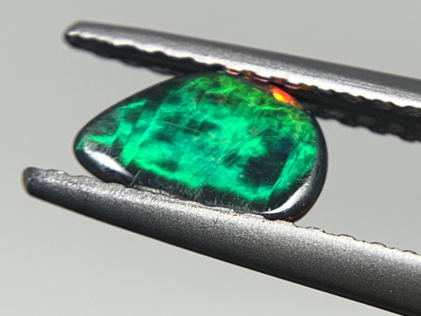 ボルダーオパール 0.504ct 宝石ソーティング付き  7.0㎜×4.5㎜×1.8㎜  ルース（ 裸石 ） 2521Y