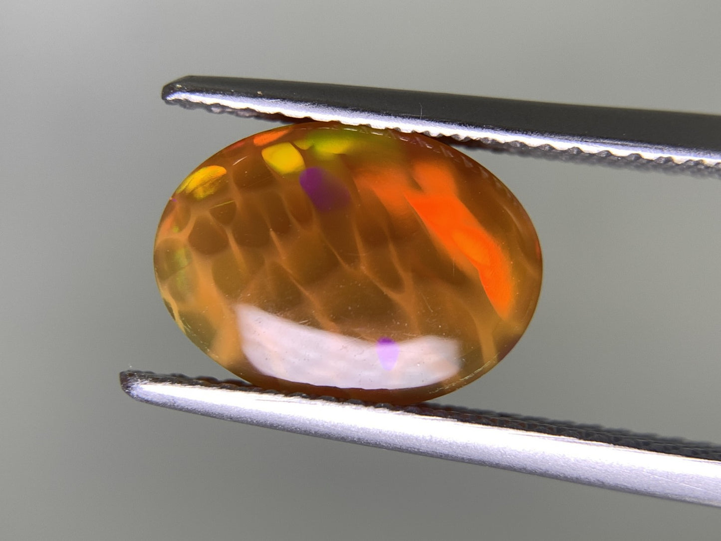 ハニカムオパール 2.474ct 宝石ソーティング付き  11.8㎜×8.7㎜×4.8㎜  ルース（ 裸石 ） 2641Y