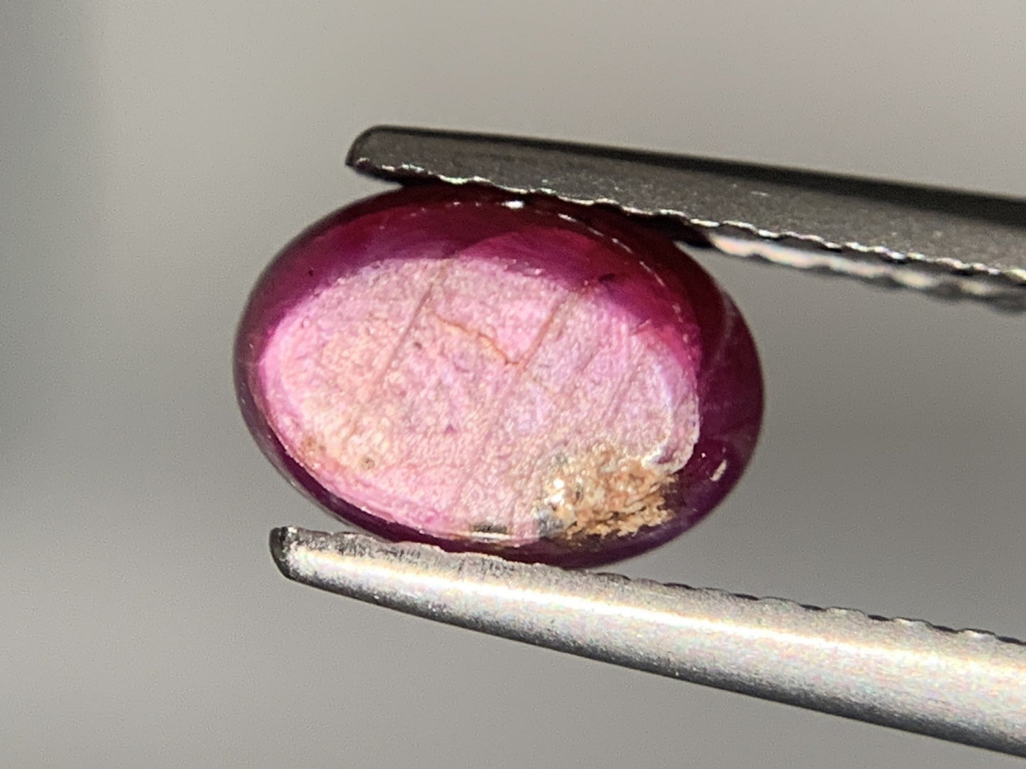 スターサファイア 1.646ct  宝石ソーティング付き  6.9㎜×5.0㎜×4.2㎜  ルース（ 裸石 ） 2732Y