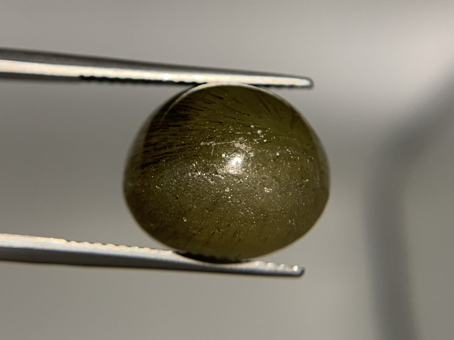 アパタイトキャッツアイ 22.820ct 宝石ソーティング付き  14.6㎜×14.4㎜×12.5㎜  ルース（ 裸石 ） 2838Y