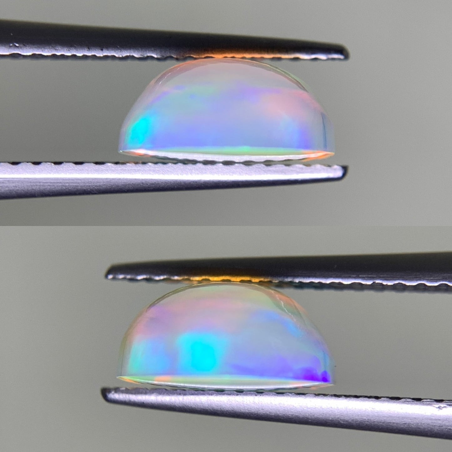 オパール 2.768ct 半クリスタル 宝石ソーティング付き  12.1㎜×9.4㎜×4.5㎜  ルース（ 裸石 ） 3045Y