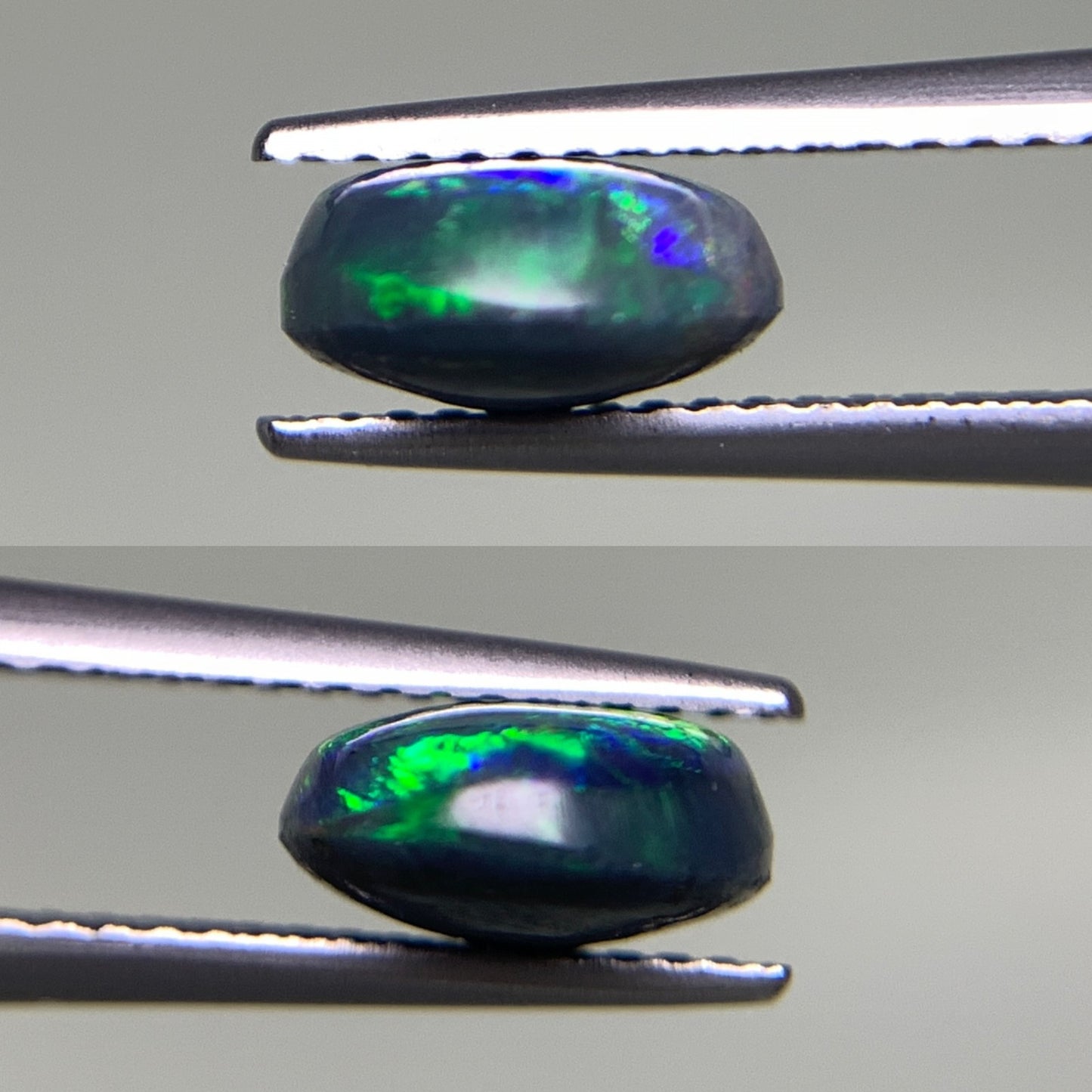 ブラックオパール　 1.927ct 宝石ソーティング付き  9.6㎜×8.2㎜×4.1㎜  ルース（ 裸石 ） 3068Y
