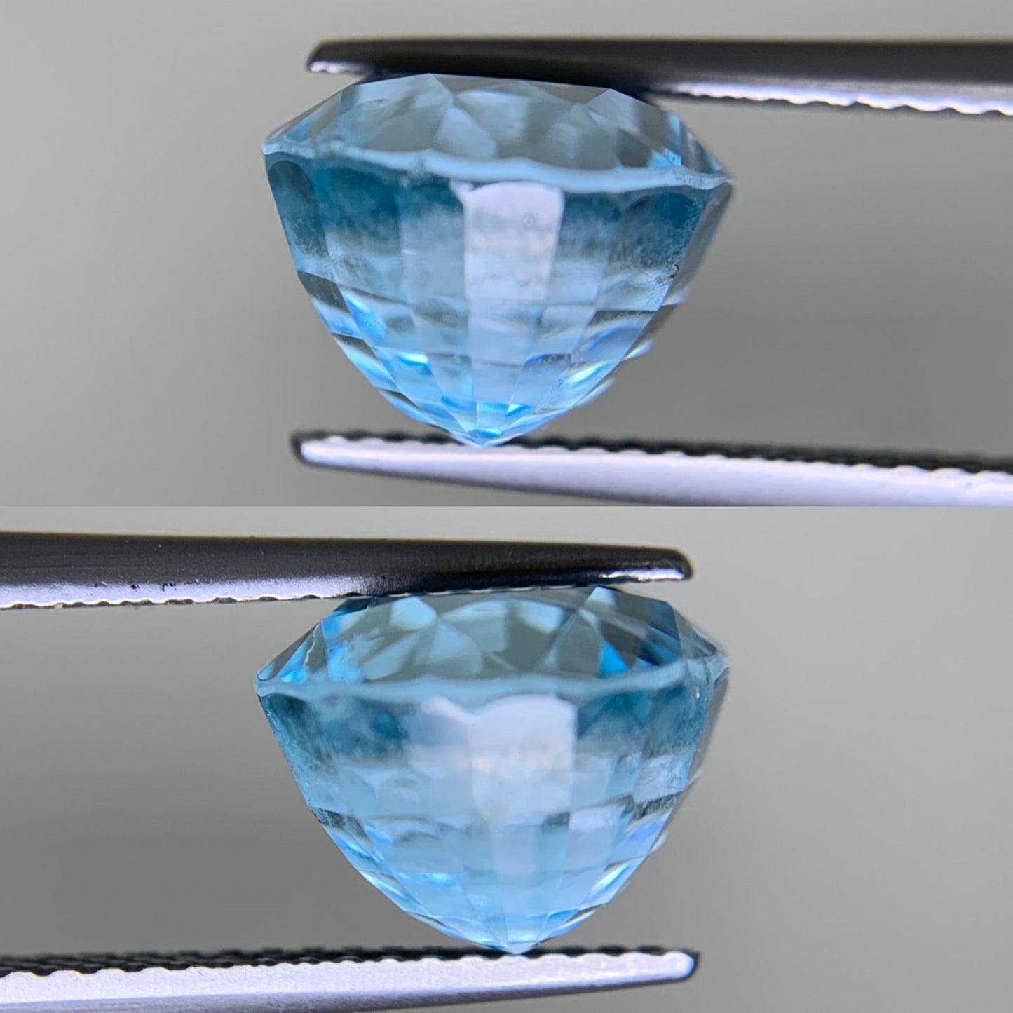 ブルートパーズ 8.017ct 宝石ソーティング付き  12.0㎜×9.9㎜×7.6㎜  ルース（ 裸石 ） 3187Y