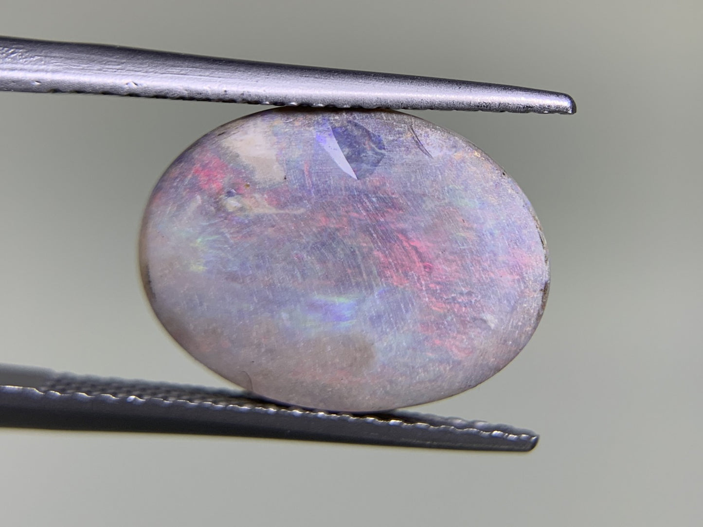 ブラックオパール 2.923ct 宝石ソーティング付き  13.8㎜×10.5㎜×2.9㎜  ルース（ 裸石 ） 3431Y