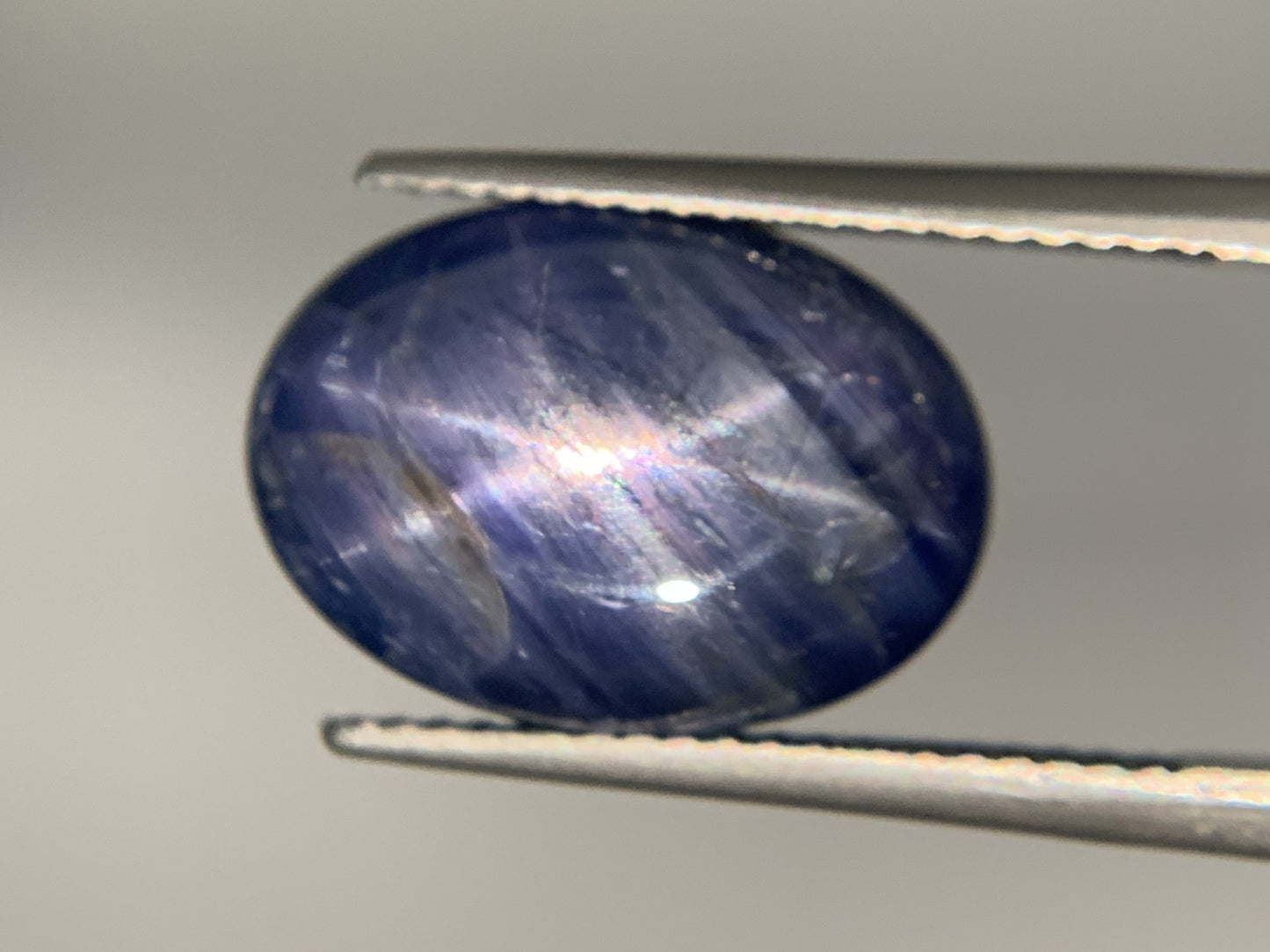 スターサファイア 10.894ct 宝石ソーティング付き  14.8㎜×10.5㎜×6.4㎜  ルース（ 裸石 ） 3524Y