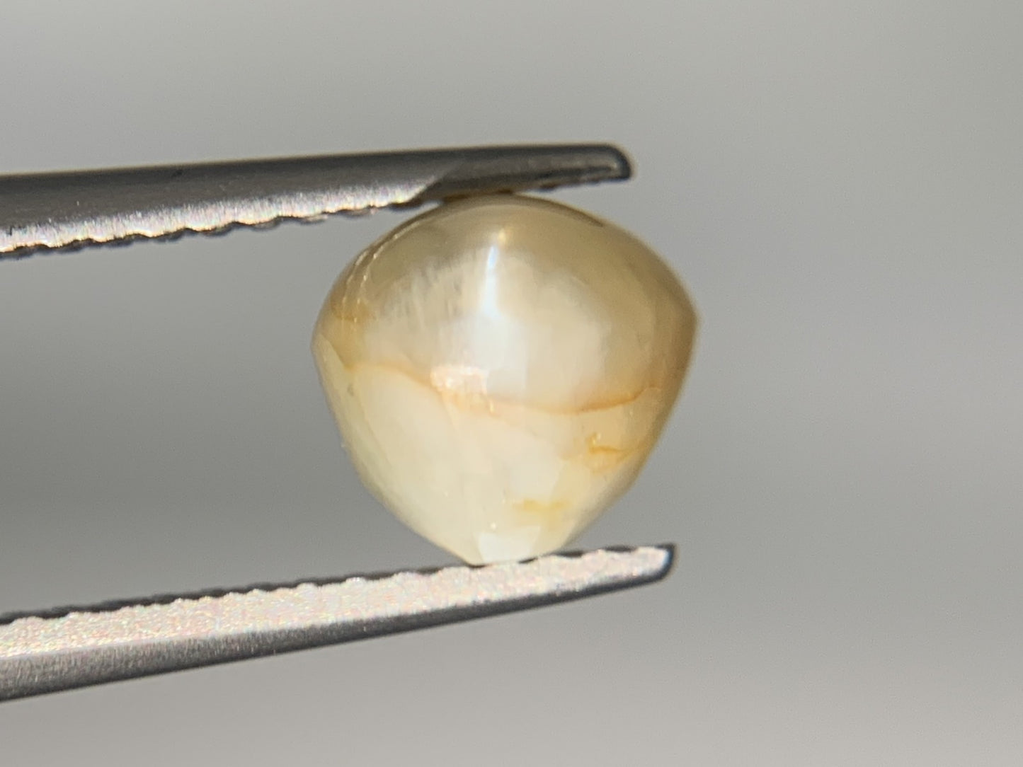 クリソベリルキャッツアイ 3.457ct 宝石ソーティング付き  8.3㎜×6.7㎜×6.4㎜  ルース（ 裸石 ） 4028Y