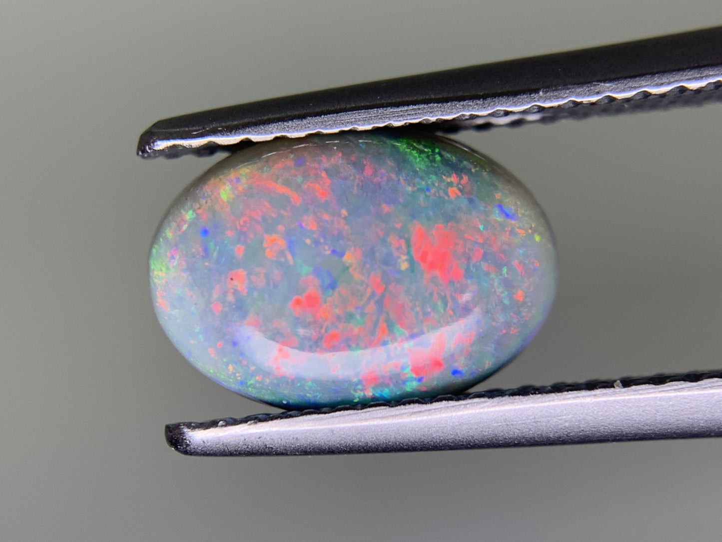 ブラックオパール 1.403ct 宝石ソーティング付き  10.5㎜×7.3㎜×2.8㎜  ルース（ 裸石 ） 4057Y