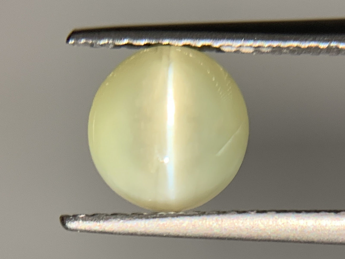 クリソベリルキャッツアイ 1.779ct  中央宝石ソーティング付き  7.2㎜×6.9㎜×3.6㎜  ルース（ 裸石 ） 4128Y