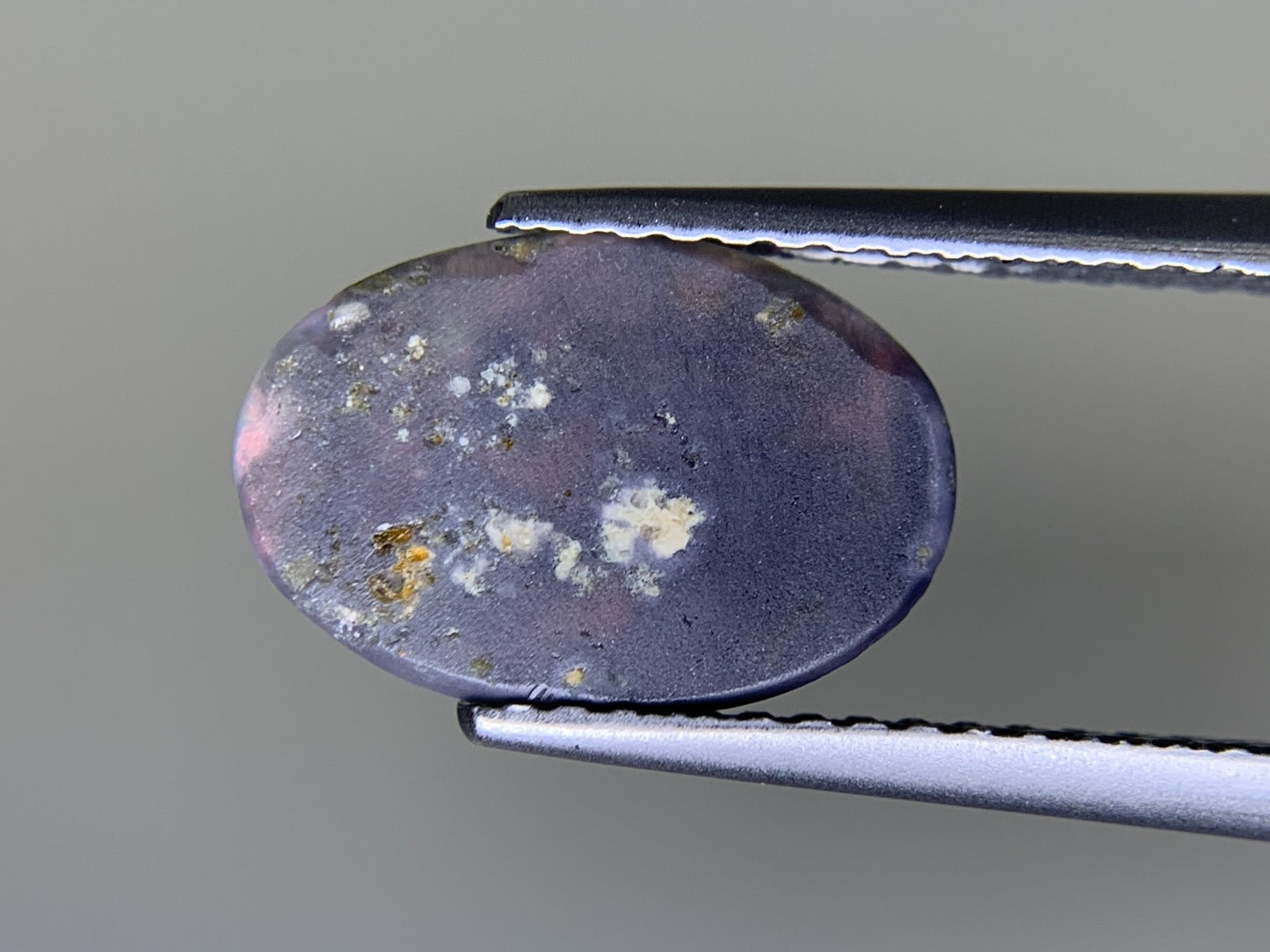 ブラックオパール 1.109ct  中央宝石ソーティング付き  11.5㎜×7.9㎜×1.7㎜  ルース（ 裸石 ） 4133Y
