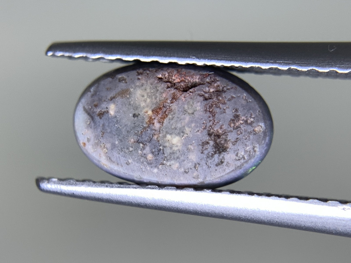 ブラックオパール 1.018ct 中央宝石ソーティング付き 9.5㎜×6.0㎜×2.8㎜ 天然 ルース（ 裸石 ） 4367Y