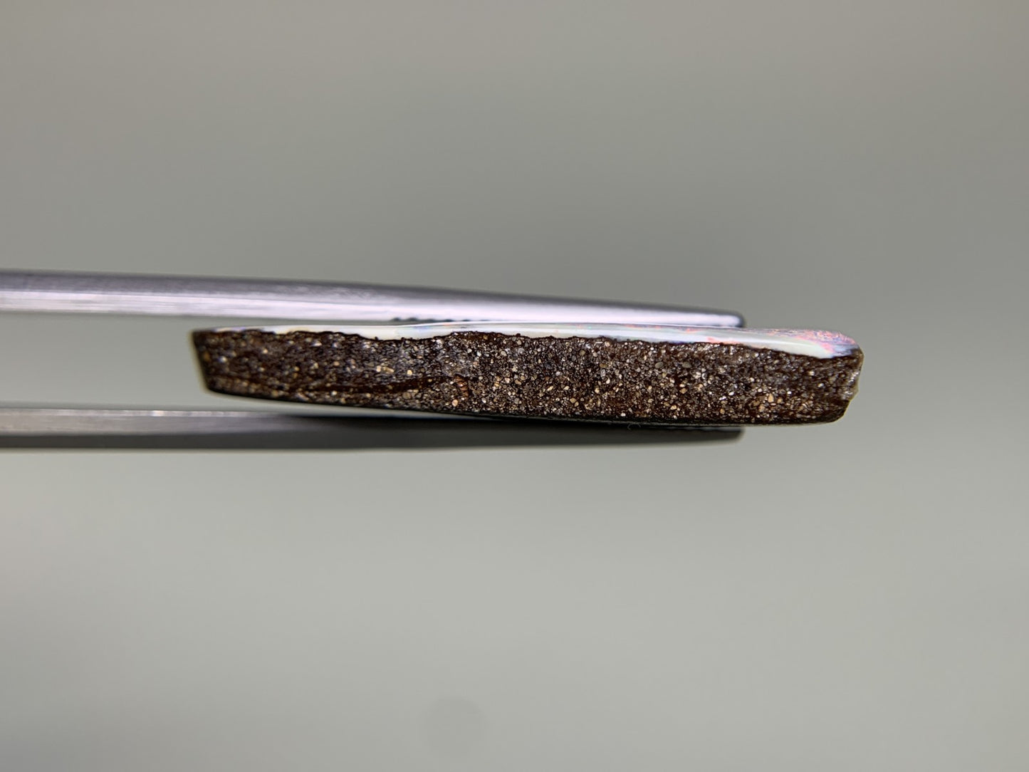 ボルダーオパール 16.408ct  宝石ソーティング付き  29.5㎜×14.9㎜×4.5㎜  ルース（ 裸石 ）天然 4373Y