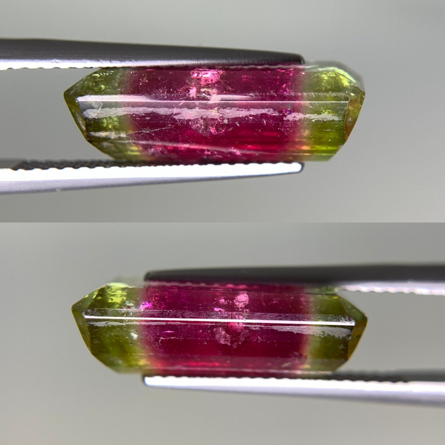 パーティカラードトルマリン 8.592ct  中央宝石ソーティング付き  17.21㎜×8.78㎜×5.88㎜  天然 ルース（ 裸石 ） 4526Y