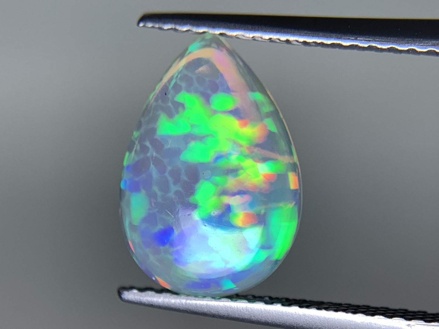ハニカムオパール 1.521ct  宝石ソーティング付き  12.6㎜×9.0㎜×2.6㎜  天然 ルース（ 裸石 ） 4542Y