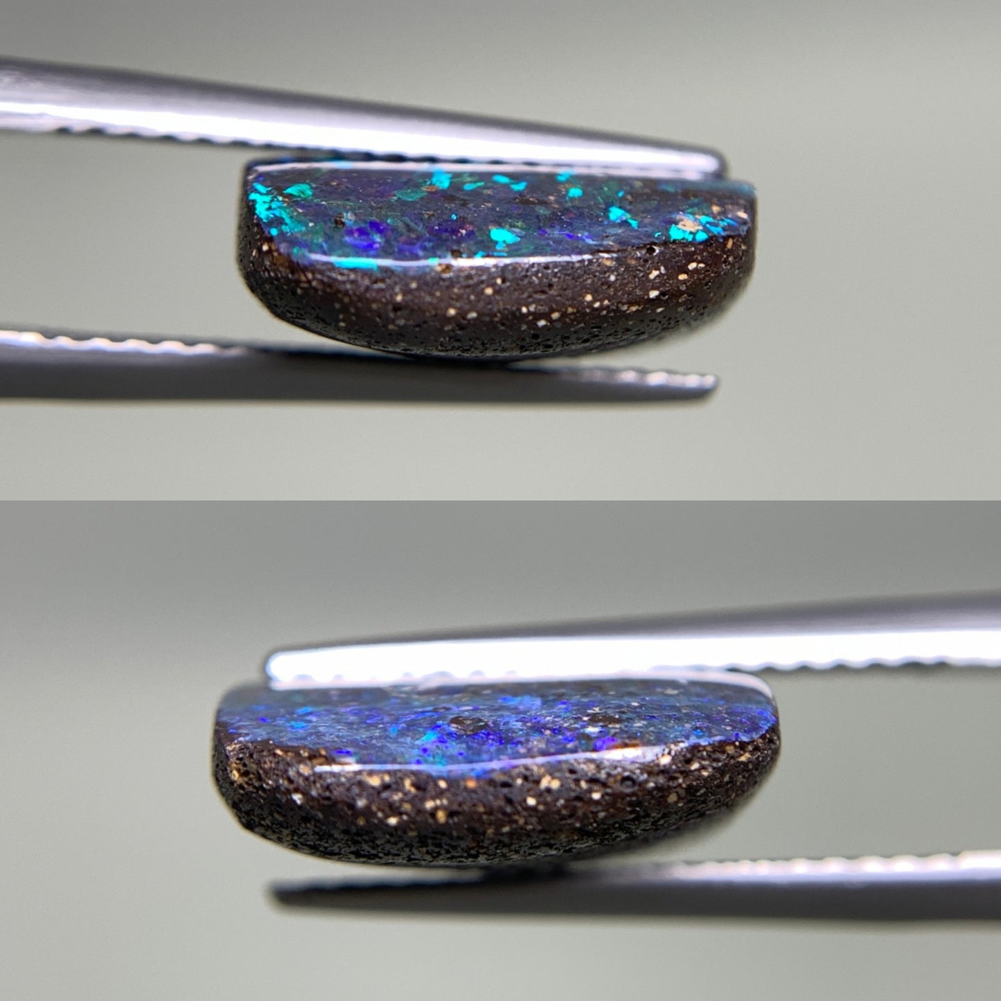 ボルダーオパール 8.803ct  宝石ソーティング付き  15.0㎜×12.9㎜×4.9㎜  天然 ルース（ 裸石 ） 4671Y