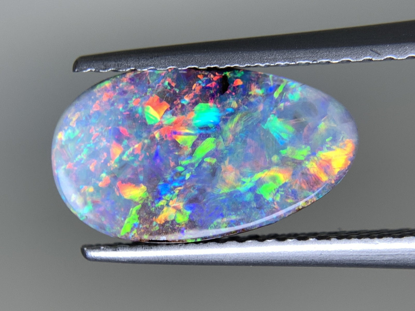 ボルダーオパール 1.706ct  宝石ソーティング付き  13.1㎜×7.5㎜×2.1㎜  天然 ルース（ 裸石 ） 4725Y