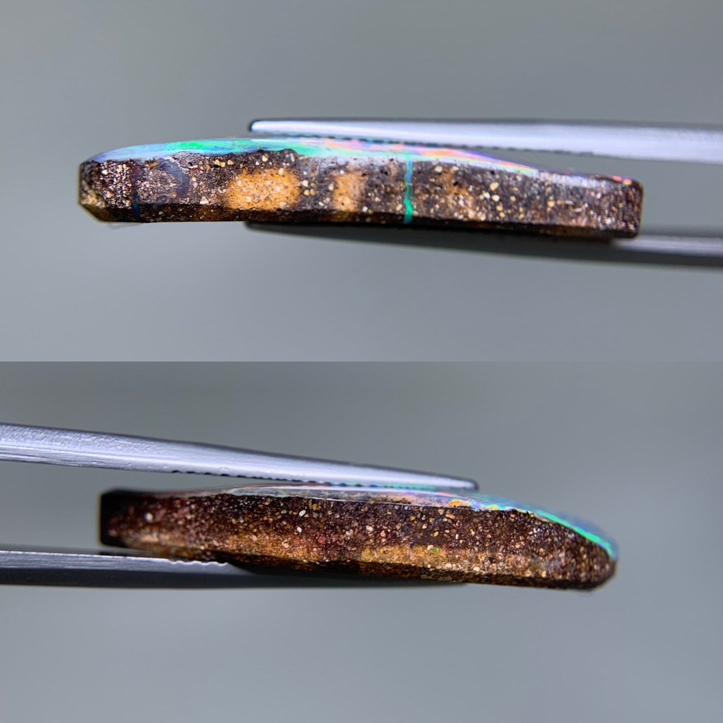 ボルダーオパール 天然 10.245ct 宝石ソーティング付き 29.2㎜×10.3㎜×4.7㎜ ルース（ 裸石 ） 7595Y