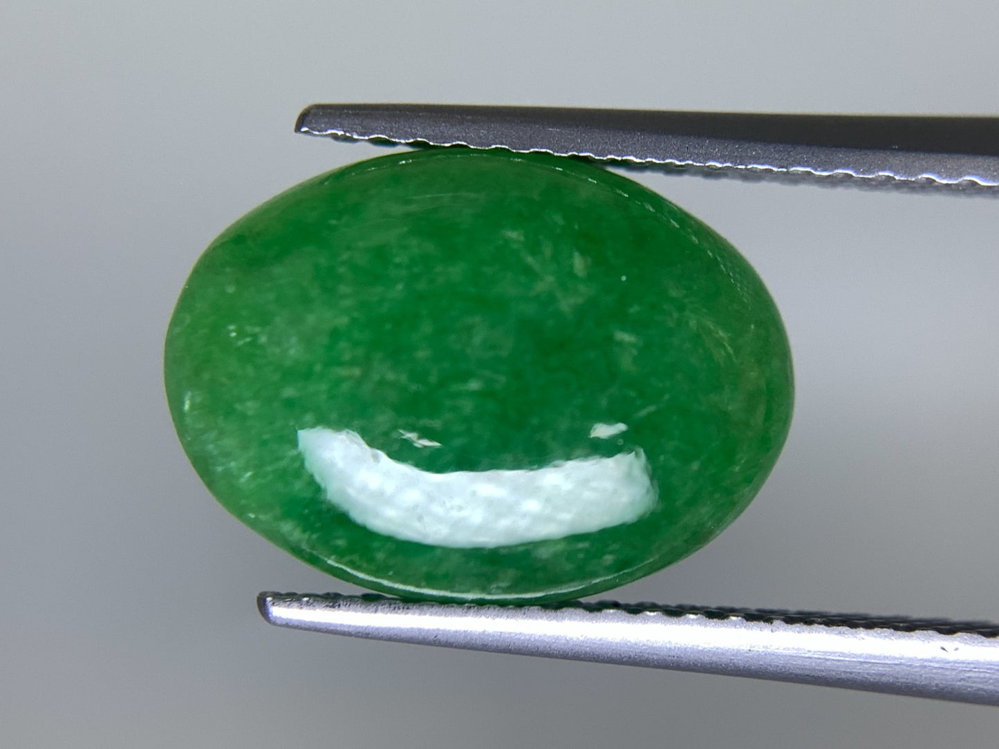 ヒスイ 翡翠  天然  4.876ct   宝石ソーティング付き  13.3㎜×9.8㎜×3.6㎜   ルース（ 裸石 ） 5563Y