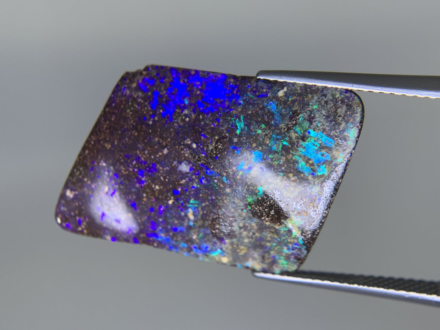 ボルダーオパール 天然 20.209ct 宝石ソーティング付き 23.4㎜×18.5㎜×4.7㎜ ルース（ 裸石 ） 7609Y