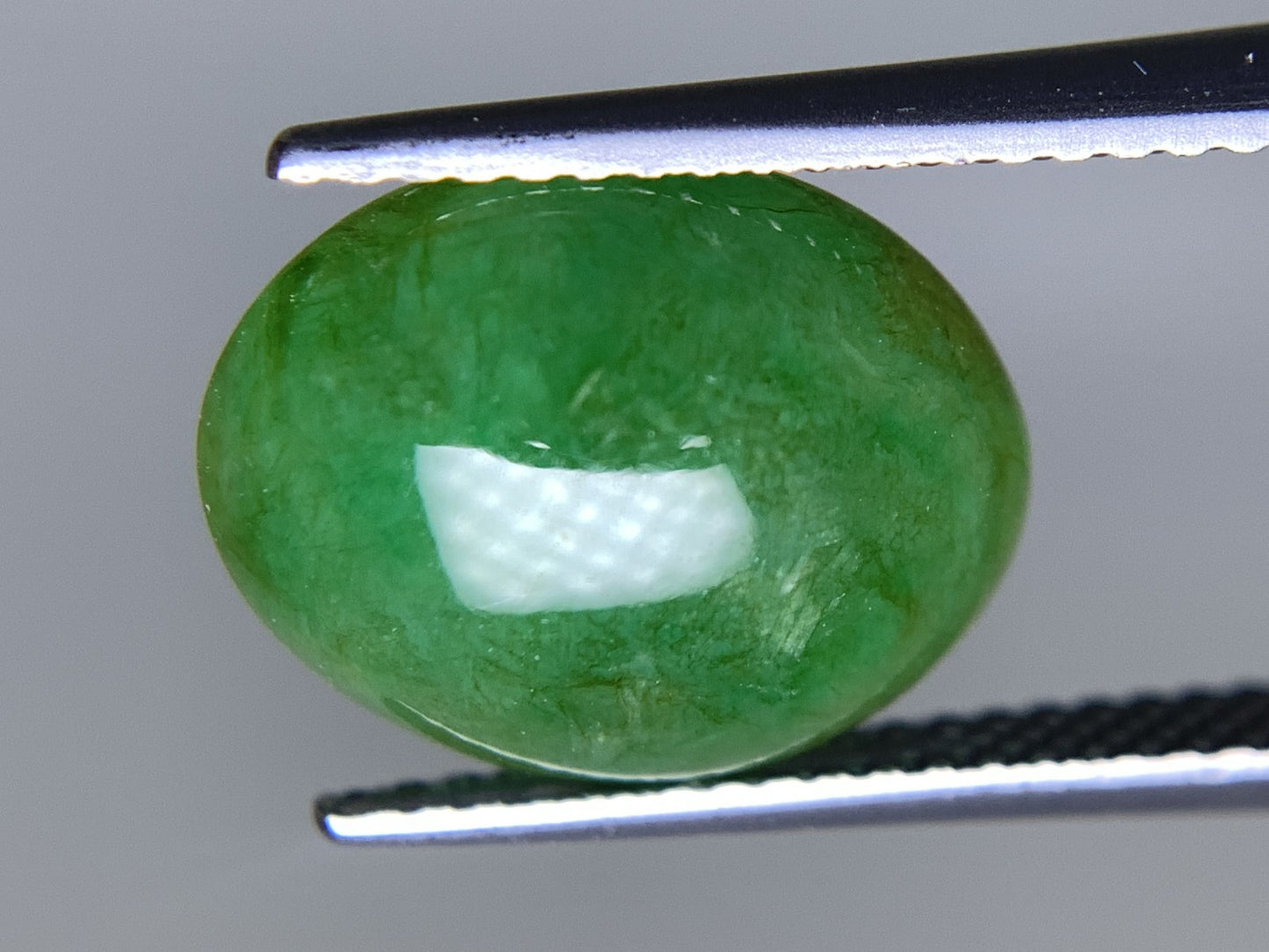 ヒスイ 翡翠 天然 5.146ct 宝石ソーティング付き 13.0㎜×10.5㎜×4.4㎜ ルース（ 裸石 ） 5947Y