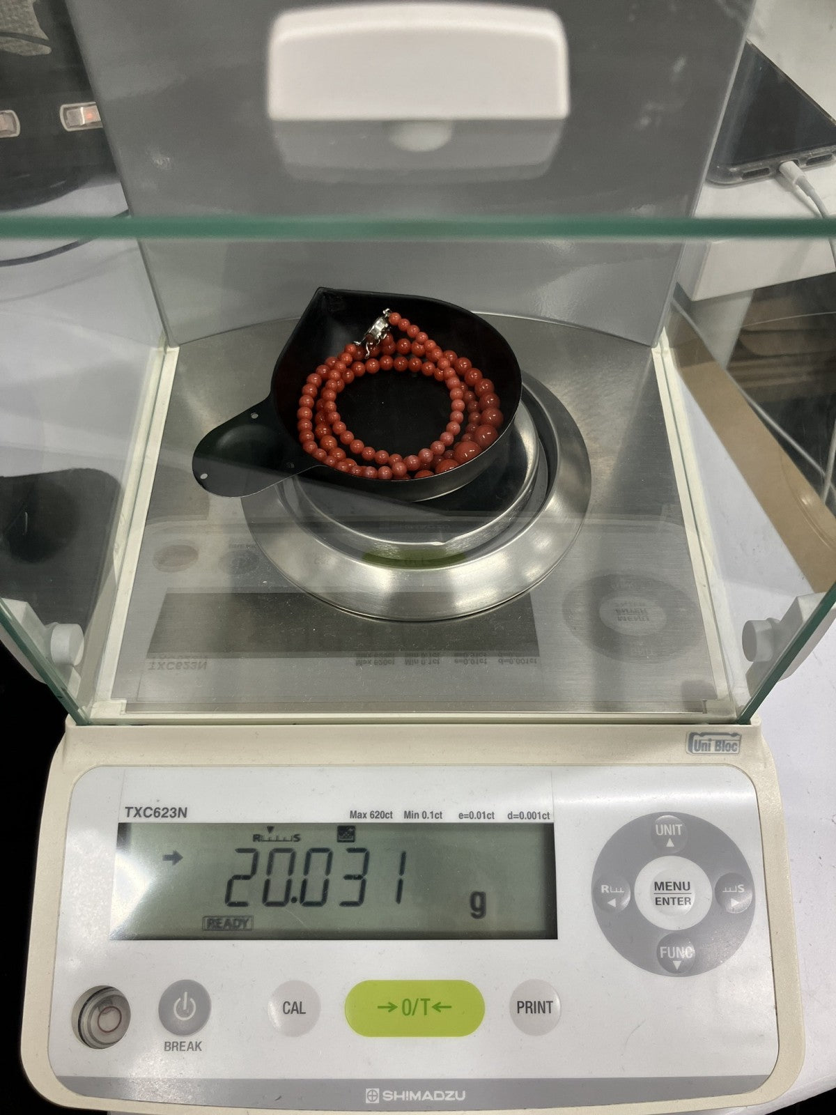 赤珊瑚　ネックレス　（さんご　サンゴ） 宝石鑑別書付き SILVER 総重量20.0g ネックレス全長約49.5cm 4447S