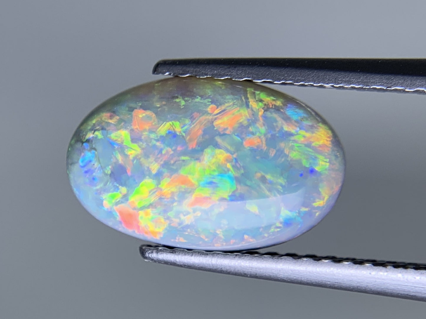 ブラックオパール 天然 2.044ct 宝石ソーティング付き 12.3㎜×7.7㎜×3.3㎜ ルース（ 裸石 ） 7592Y