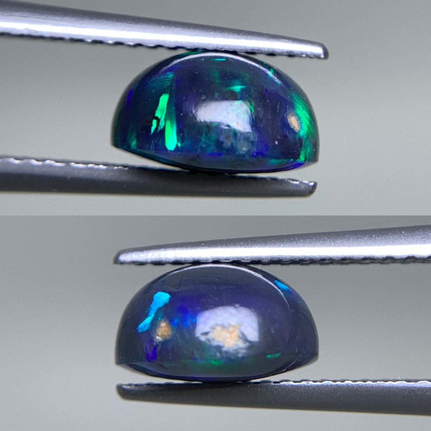 ブラックオパール 天然  2.282ct  中央宝石ソーティング付き  8.7㎜×8.6㎜×5.1㎜  ルース（ 裸石 ） 5771Y